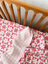 Load image into Gallery viewer, Baby Cot Sheet: Pink Soli
