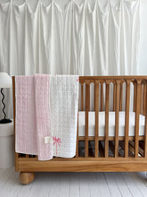 Load image into Gallery viewer, Seconds Kantha Cot Quilt ~  Pink Palm
