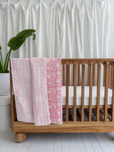 Load image into Gallery viewer, Kantha Cot Quilt ~ Mahalia Pink
