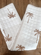 Load image into Gallery viewer, Seconds - Baby Quilt|Play Mat: Light Kantha Style Nude Palm Tree
