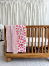 Load image into Gallery viewer, Kantha Cot Quilt ~  Pink Soli
