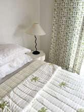 Load image into Gallery viewer, Single | King Single Quilt: Cotton Filled: Sage Palm
