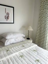 Load image into Gallery viewer, Single | King Single Quilt: Cotton Filled: Sage Palm
