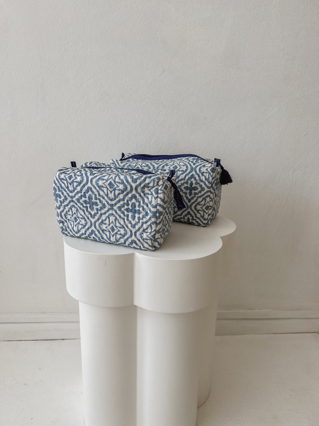 Nappy / Cosmetic Bag Set ~ Blue Star