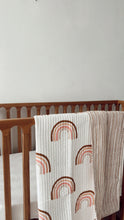 Load image into Gallery viewer, Kantha Cot Quilt ~ Rainbow
