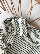 Load image into Gallery viewer, Baby Quilt /Play Mat: Light Kantha Style: Fern
