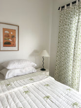 Load image into Gallery viewer, Single | King Single Quilt: Cotton Filled: Sage Palm
