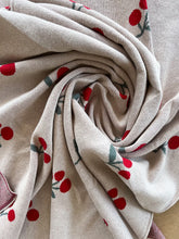 Load image into Gallery viewer, Cotton Baby Blanket:  Red Cherry
