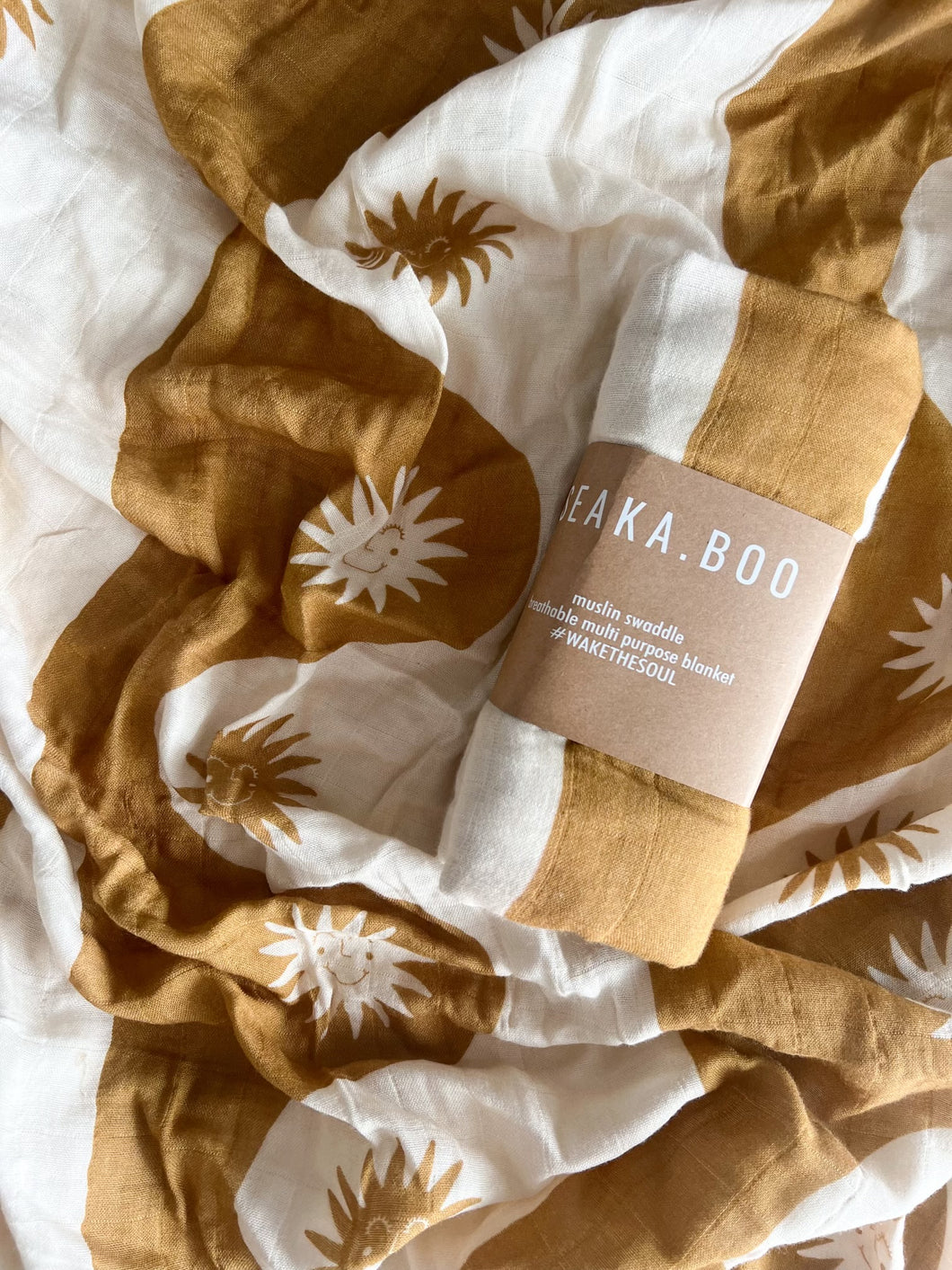 Seakaboo Organic Bamboo Cotton Baby Swaddle|Wrap: Taiyo