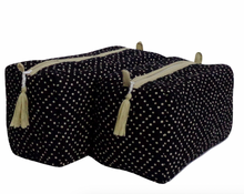 Load image into Gallery viewer, Nappy / Cosmetic Bag Set ~ Dotty
