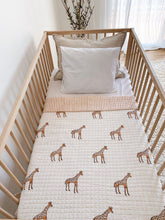 Load image into Gallery viewer, Seconds Kantha Cot Quilt ~ Giraffe
