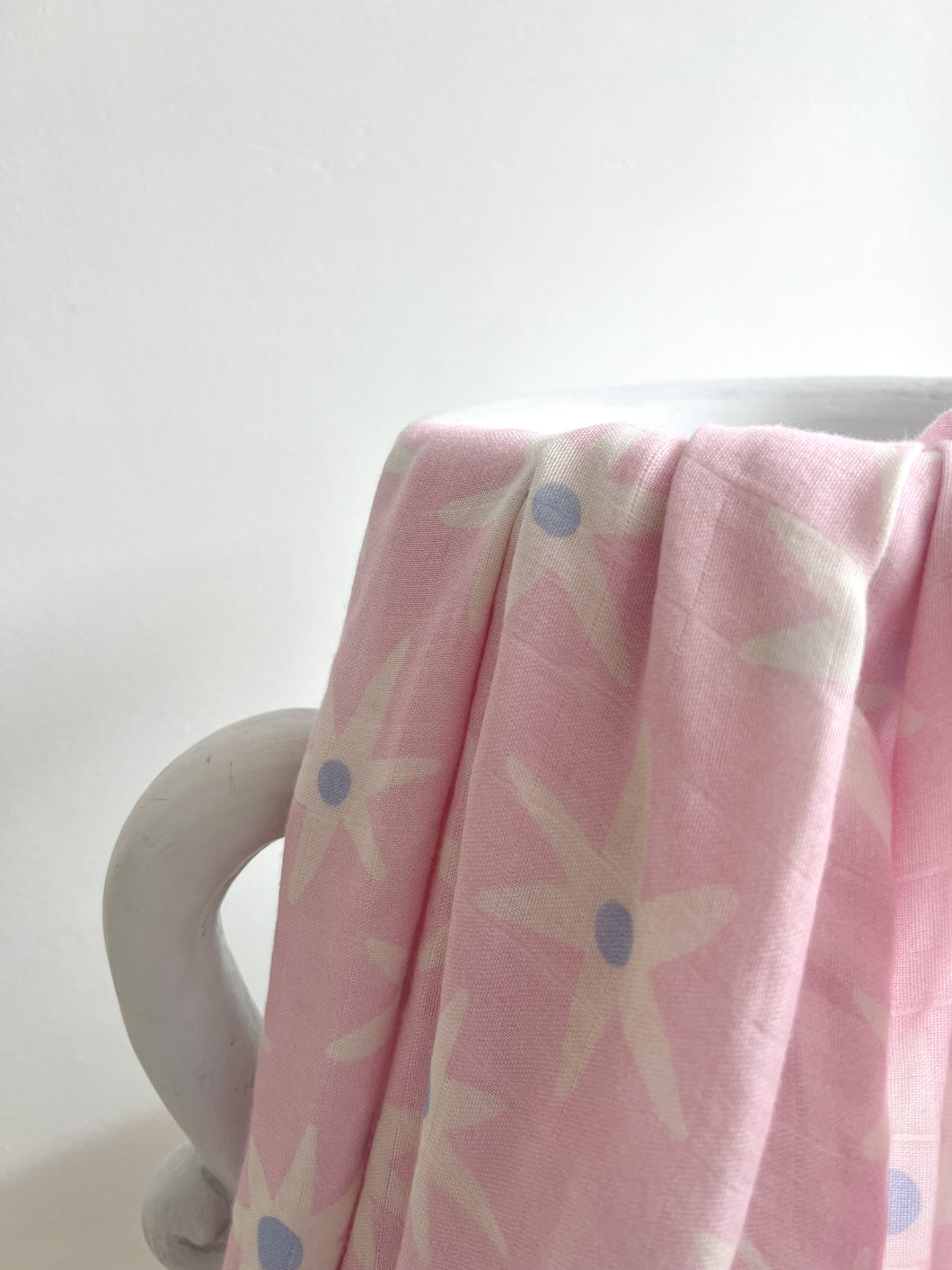 Seakaboo Organic Bamboo Cotton Baby Swaddle|Wrap:  Star Lily