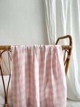 Load image into Gallery viewer, Seakaboo Organic Bamboo Cotton Baby Swaddle|Wrap: Pink Gingham
