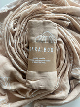 Load image into Gallery viewer, Seakaboo Organic Bamboo Cotton Baby Swaddle|Wrap: Sea Shell
