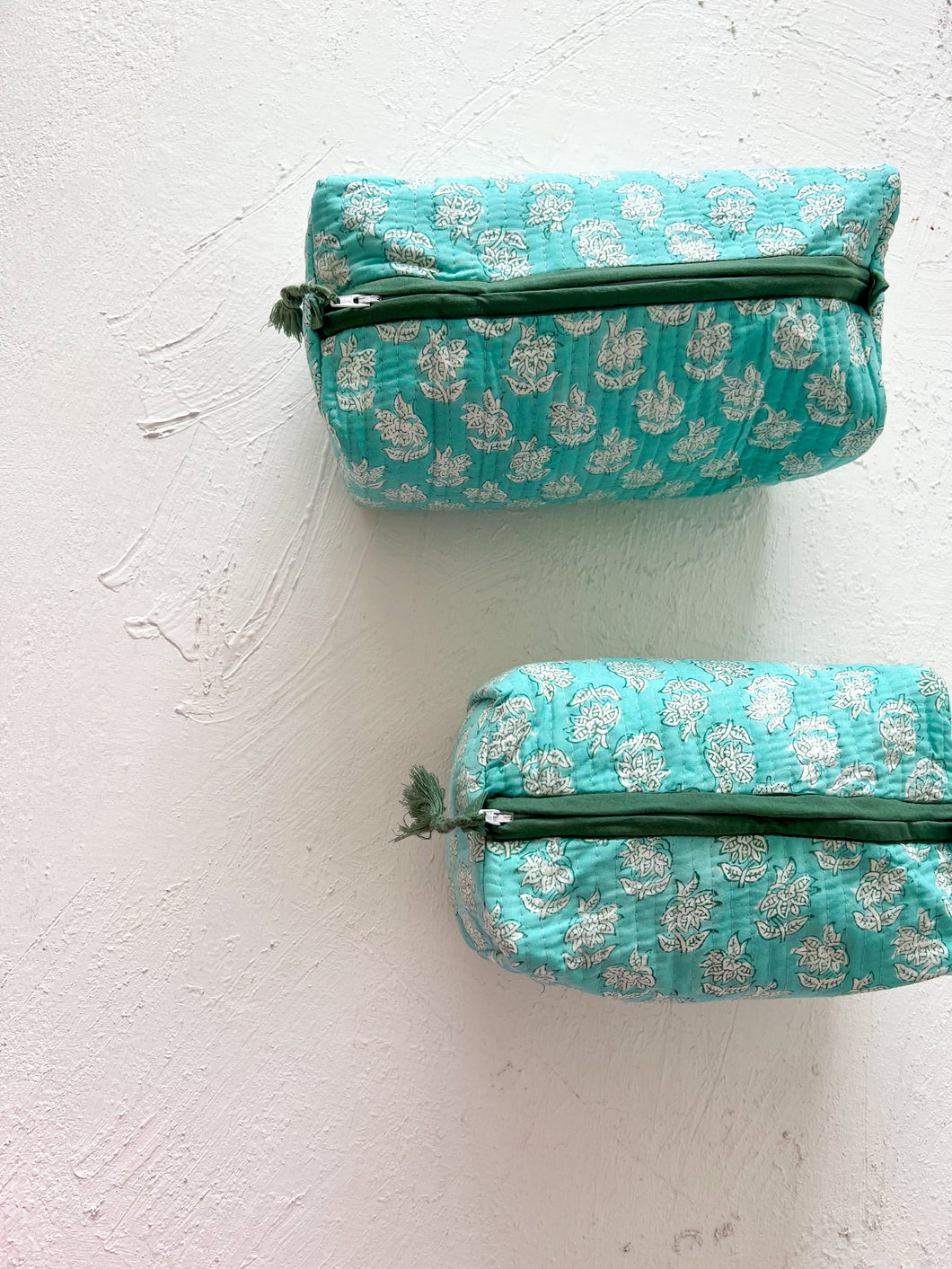 Nappy / Cosmetic Bag Set ~ Teal
