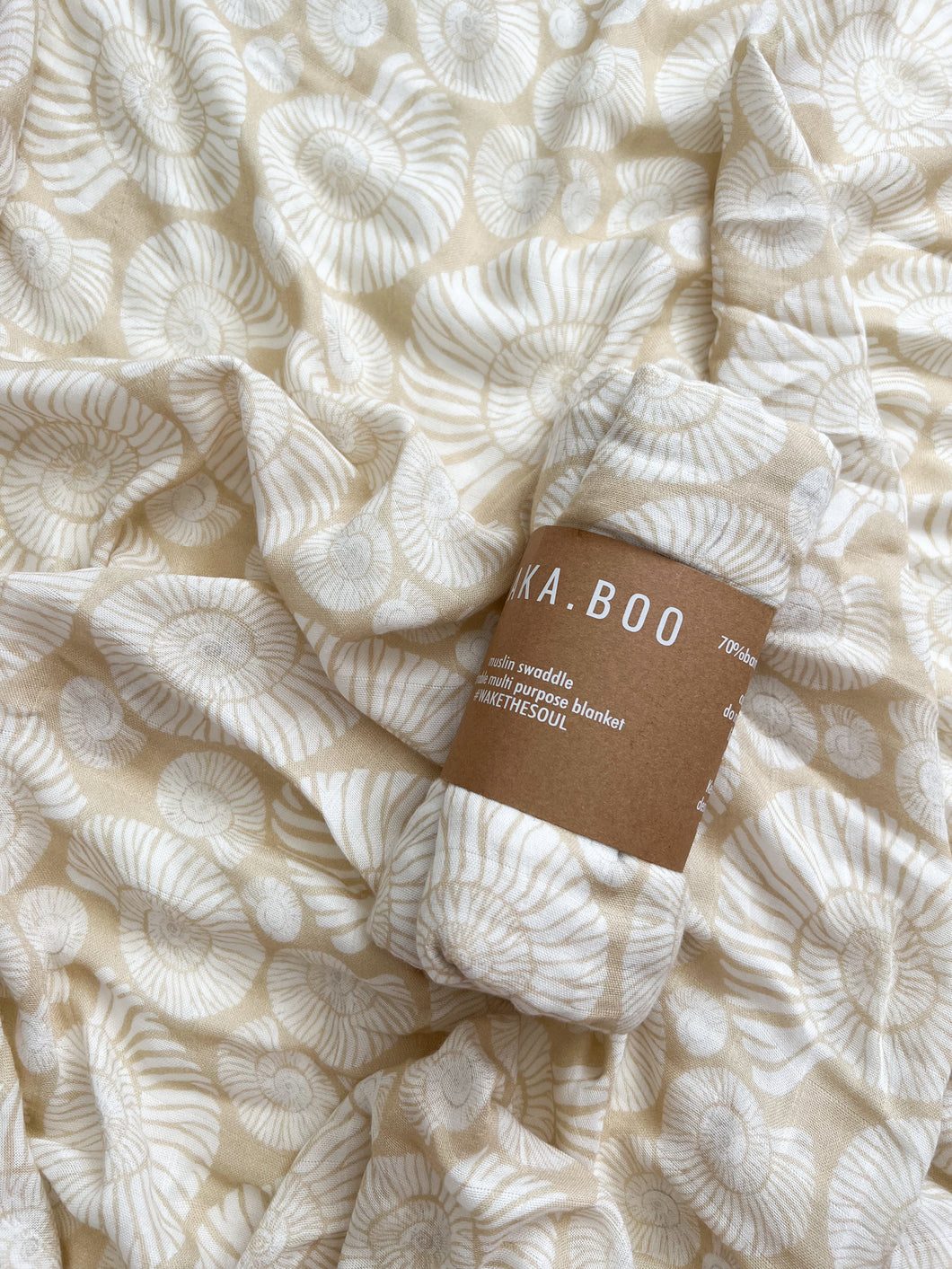 WRAP ~ Bamboo/Cotton  ~ Nude Sea Shells