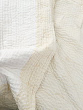 Load image into Gallery viewer, King|Queen Kantha Quilt:  French Vanilla
