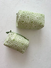 Load image into Gallery viewer, Nappy / Cosmetic Bag Set ~ Sage Star
