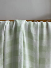 Load image into Gallery viewer, Seakaboo Organic Bamboo Cotton Baby Swaddle|Wrap: Green Gingham
