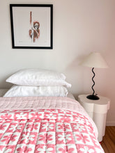 Load image into Gallery viewer, Single | King Single Quilt: Cotton Filled: Pink Soli
