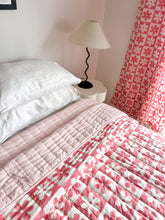 Load image into Gallery viewer, Single | King Single Quilt: Cotton Filled: Pink Soli
