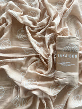 Load image into Gallery viewer, Seakaboo Organic Bamboo Cotton Baby Swaddle|Wrap: Sea Shell
