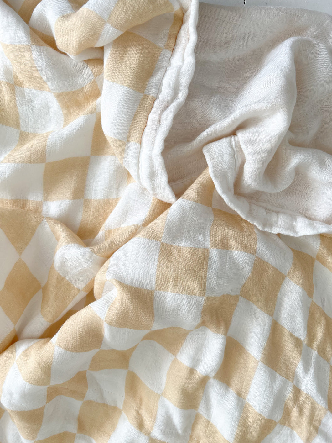 Blanket ~ Tillie Check ~ French Vanilla