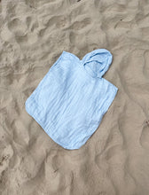 Load image into Gallery viewer, Hooded Towel ~ Organic Bamboo/Cotton  ~  Sky Blue
