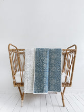 Load image into Gallery viewer, Kantha Cot Quilt ~  Celestial Blue

