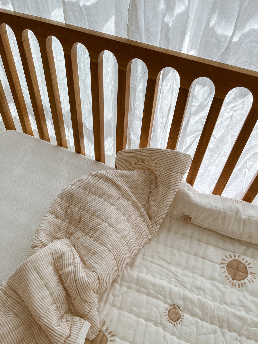 Cot Quilt ~ Cotton Filled ~ Nude Suns