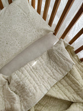 Load image into Gallery viewer, Seconds Cot Quilt  ~ Cotton Filled ~ Celestial Sage
