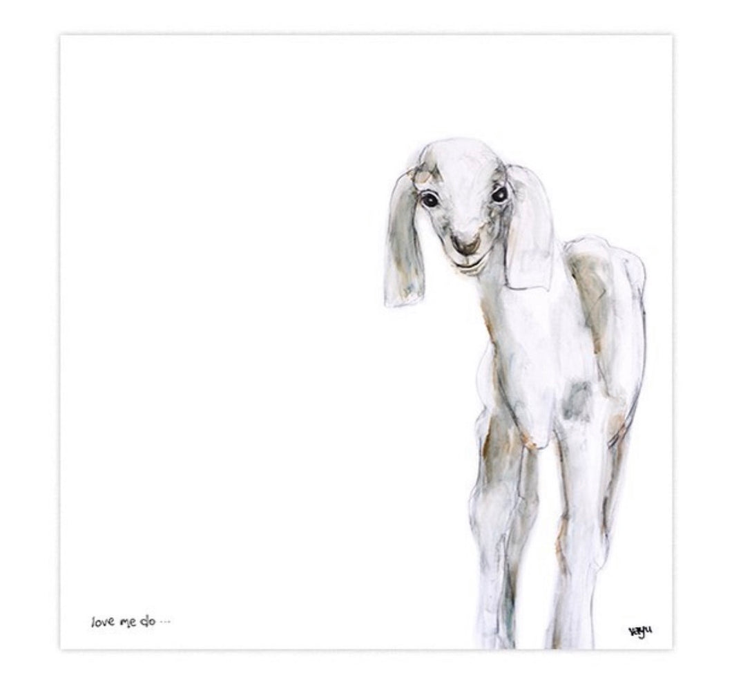 Print ~ Goat ~ 'Love me Do'