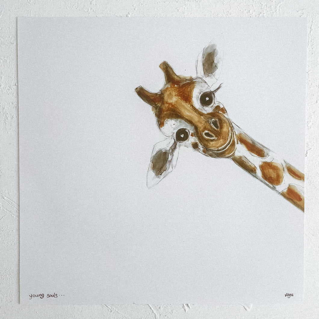 Print ~ Giraffe ~ 'Young Souls'