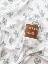 Load image into Gallery viewer, WRAP ~ Bamboo/Cotton  ~  Desert Cactus ~ Sage
