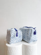 Load image into Gallery viewer, Nappy / Cosmetic Bag Set ~ Blue Star
