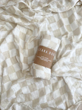 Load image into Gallery viewer, WRAP ~ Bamboo/Cotton ~ Tillie Check Nude
