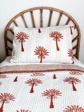 Load image into Gallery viewer, Pillow Case ~ Pink and Burnt Orange Palm Springs
