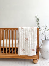 Load image into Gallery viewer, Cot Quilt ~ Cotton Filled ~ Nude Palm
