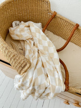 Load image into Gallery viewer, Blanket ~ Tillie Check ~ French Vanilla
