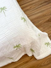 Load image into Gallery viewer, Queen / King Quilt ~ Cotton Filled ~ Sage Palm
