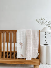 Load image into Gallery viewer, Kantha Cot Quilt ~ Nude Palm
