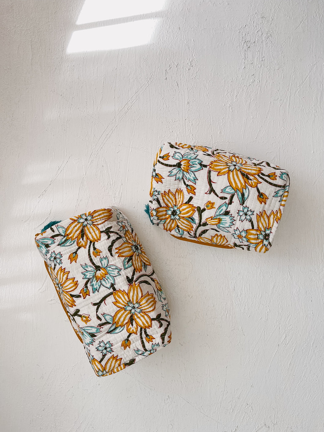 Nappy / Cosmetic Bag Set ~ Sandalwood Flower