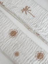 Load image into Gallery viewer, Cot Quilt ~ Cotton Filled ~ Nude Suns
