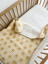 Load image into Gallery viewer, Kantha Cot Quilt ~  Lemon Daisy (Restocking May)
